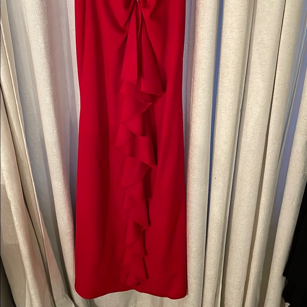 Red Mermaid Ruffle Prom/Evening Gown - Picture 5 of 5